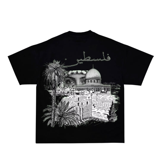 'Falastin' Collection Black T-Shirt